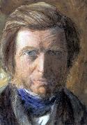 John Ruskin Self-Portrait in a Blue Neckcloth Sweden oil painting artist